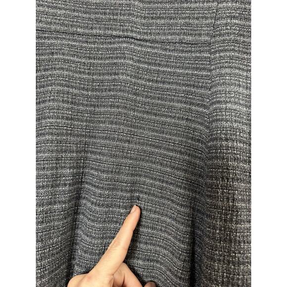 Theory Gray Albita Stretch Tweed Fit & Flare Dress Academia Office Work Twee 10 - Picture 6 of 7